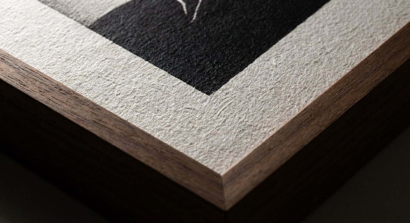 Close-up of a Museum-Quality Matte print, highlighting its non-reflective surface, ideal for CEO office decor.