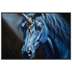 The Cobalt Sovereign AI Art - Premium Matte Edition 24x36